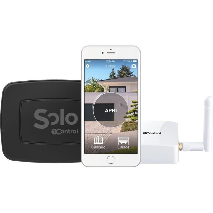 Ouvre-Porte sans Fil - 1Control - SOLO LINK - Wi-Fi - Commandes Vocales - IP66