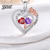Handmade Necklace I Love You Forever Heart for Women Cubic