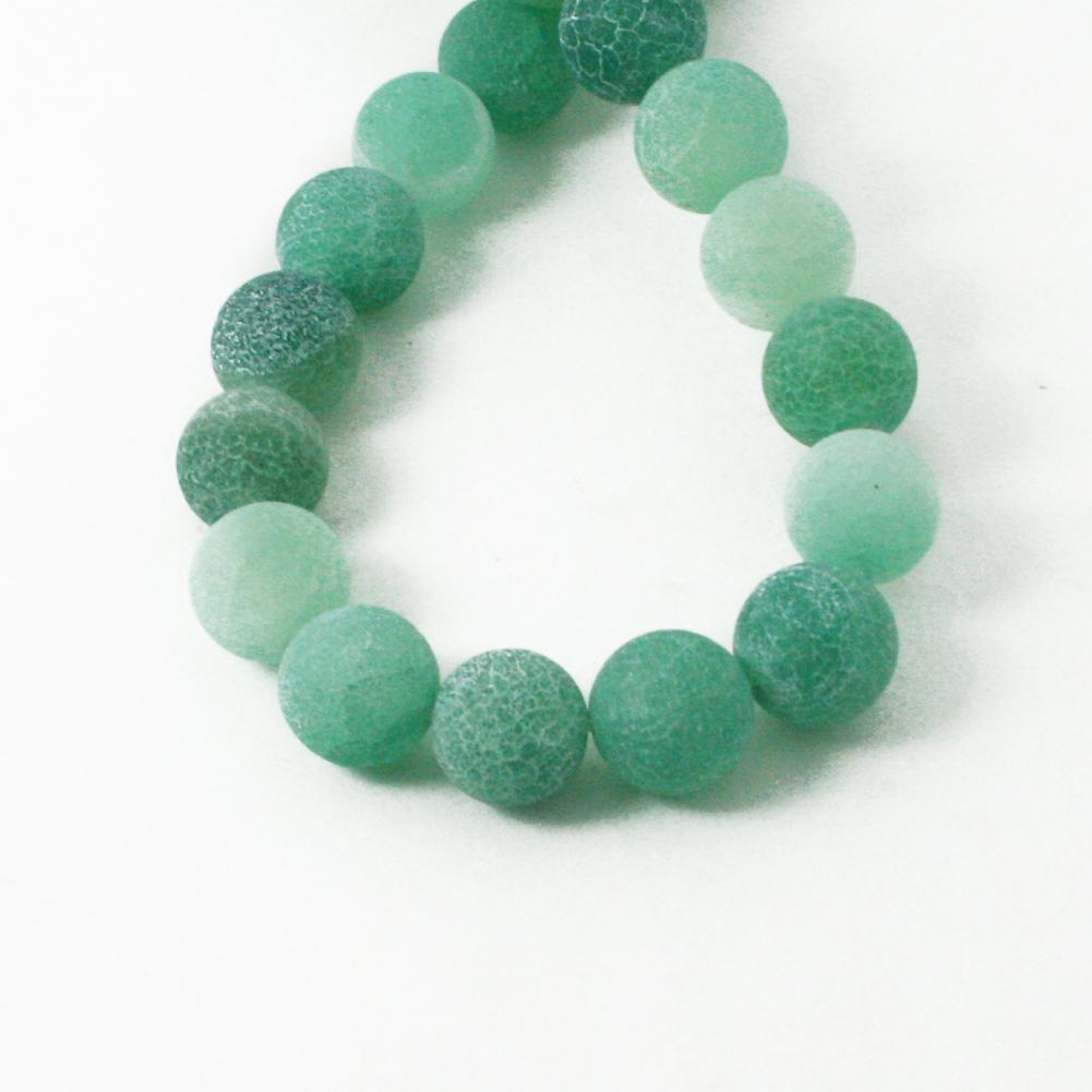 Natural Stone Frost Crab Colorful Carnelian Round Loose Beads 6 8 10 12 14MM For Jewelry Making