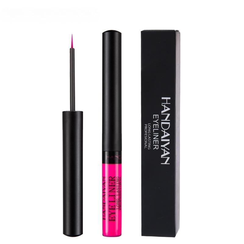 34-color Matte Quick-drying Long-lasting Non-bleeding UV Fluorescent Colored Eyeliner Liquid Pen