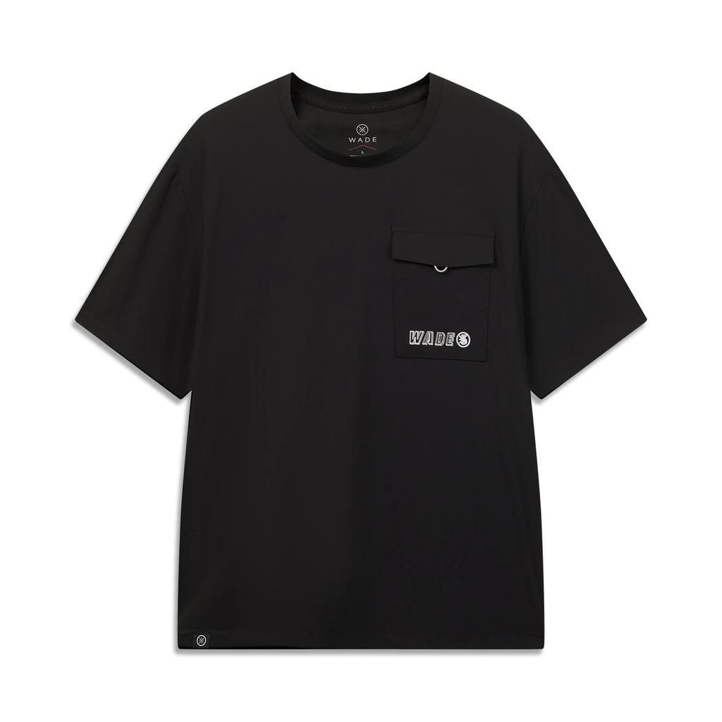 Li-Ning Wade Series Loose Fashion Letter Round Neck Short Sleeve T-Shirt Men Tops AWDW563-1