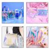 12*53inch Iridescent TPU Vinyl 0.4mm Waterproof Soft Hardness Holographic Film for DIY Bag Decoration Photo Frame Moisture Proof