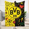 Bvb Borussia Football Fan Blanket Durable Comfort Great For Livingroom Bed Office Four Seasons Multipurpose Warmthful Decor