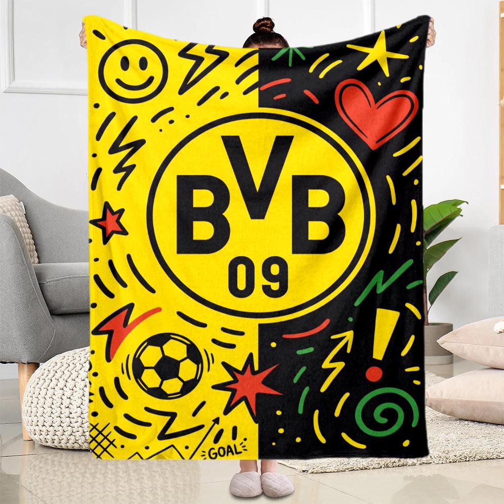 Bvb Borussia Football Fan Blanket Durable Comfort Great For Livingroom Bed Office Four Seasons Multipurpose Warmthful Decor