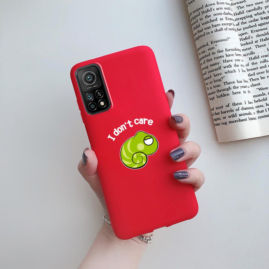 For Xiaomi Mi 10T Pro Case Cute Funda Silicone Matte TPU Soft Back protective Cover For xiaomi mi 10t 10tpro mi10T 10 t pro Case