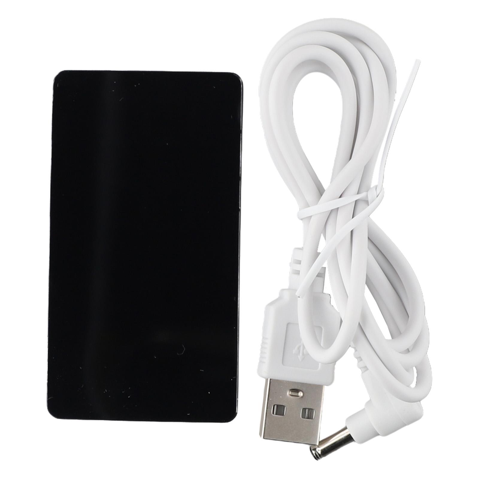 Зеленые Автомобильные Часы для Спальни и Офиса Мини Портативные Часы для Автомобиля Портативные Будильники Питание от USB и Батареек