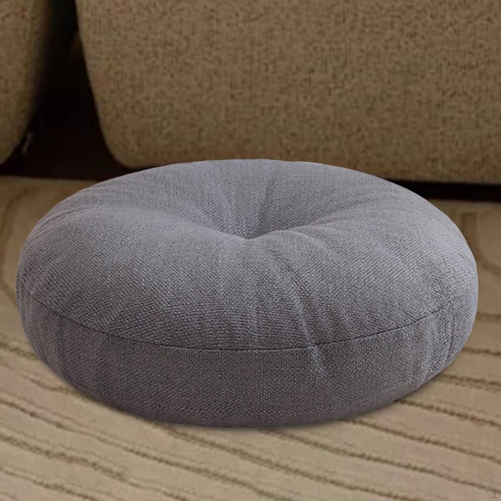 Meditation Cushion Round Floor Pillow 40x13cm Comfortable Multipurpose Tatami for