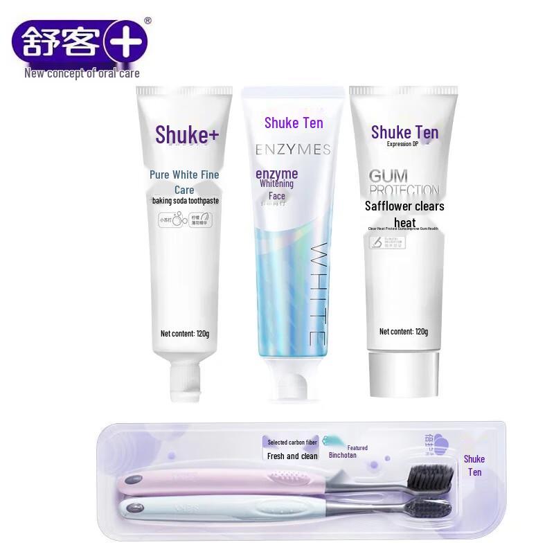 Shuke+ Premium Oral Care Toothpaste & Toothbrush Set