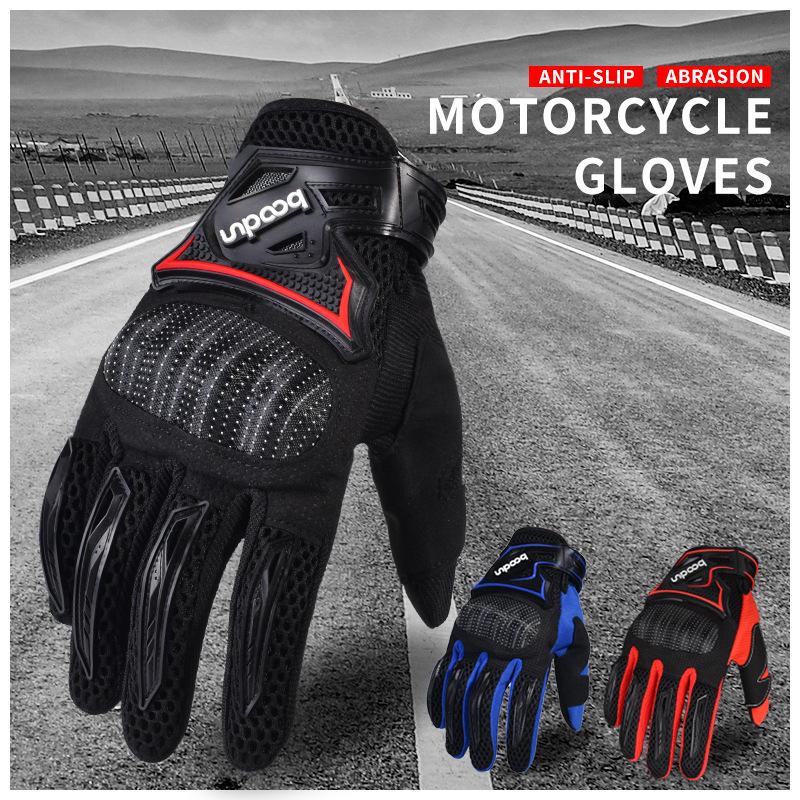 

Windproof, Wear-Resistant Motorcycle Gloves with Anti-Slip & Shock Absorption for Off-Road Riding Medium червоний