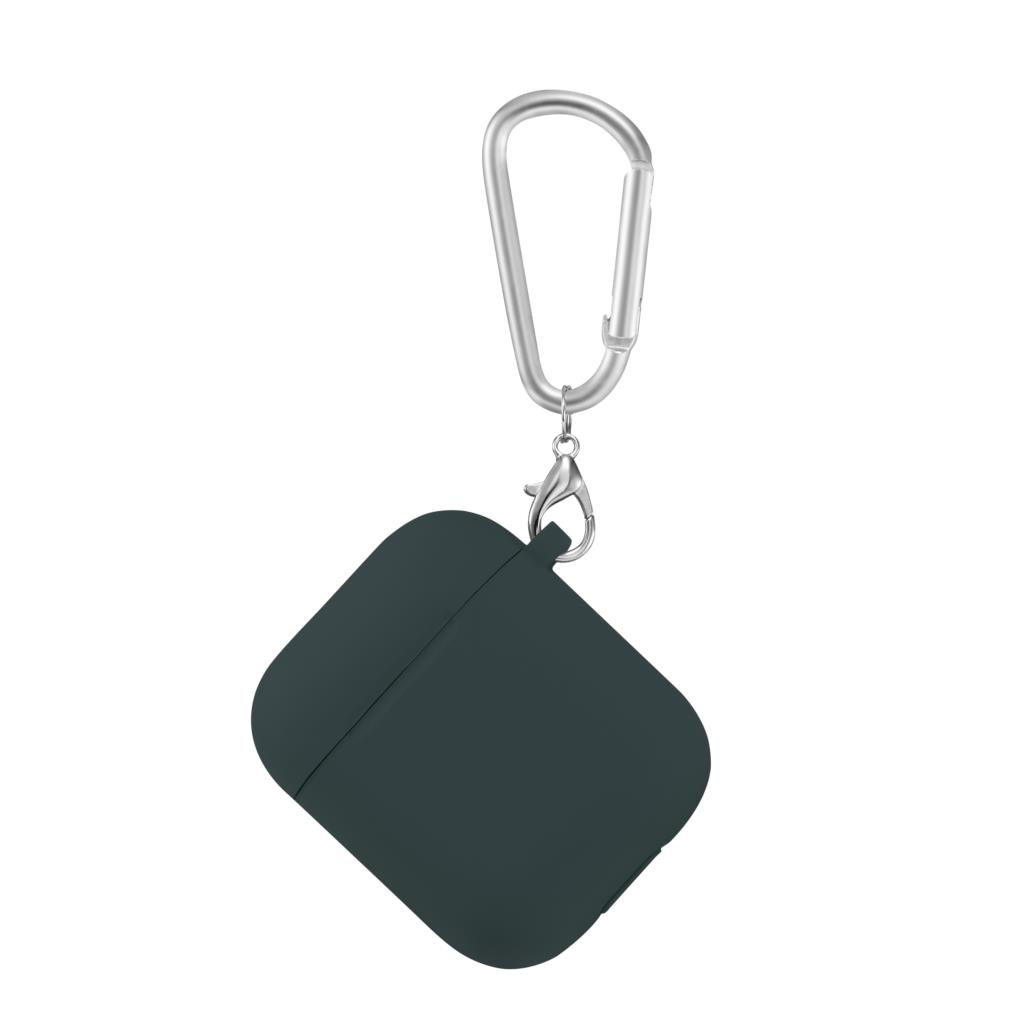 Wireless Bluetooth Earphones Case Silicone Protective Cover For Apple Air Pods 2 1 Soft Cover Headphone Accessories With Keychin