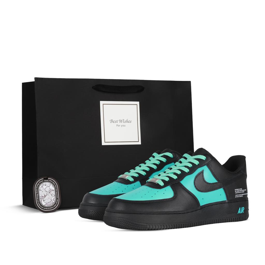 Nike Air Force 1 Beached Coverage Antiscivolo Basse Scarpe da Skateboard Unisex Verde Menta CW2288-001(Team368-)
