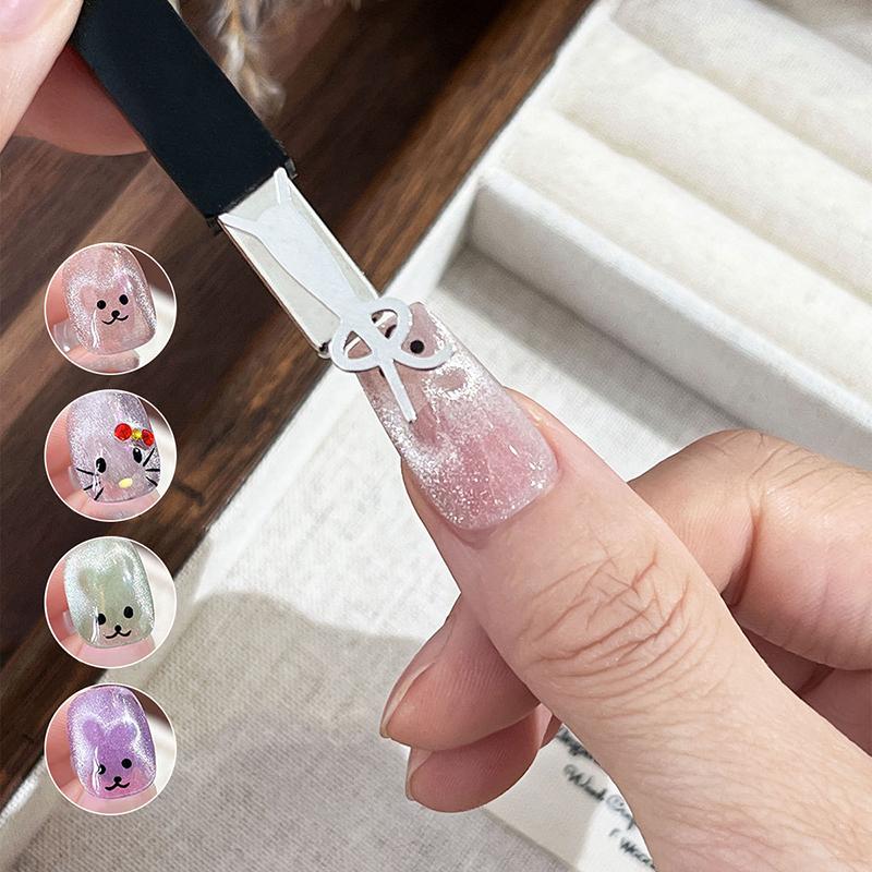 Love Cat Eye Magnetic Stick Nail Art Tools Small Iron Piece Magnet Stick Create Bunny Pattern Magnetic Polish Effects Nail