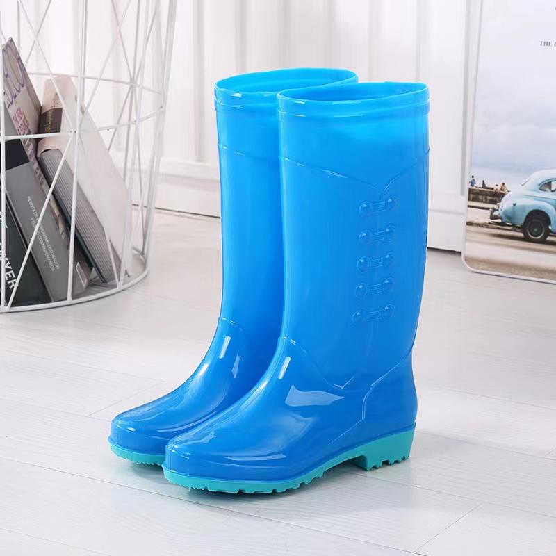 2025 Hot Fashion Women's Candy Color Work Rain Boots Waterproof, Non-slip, Wear Resistant Wellington Rain Boots Wholesale
