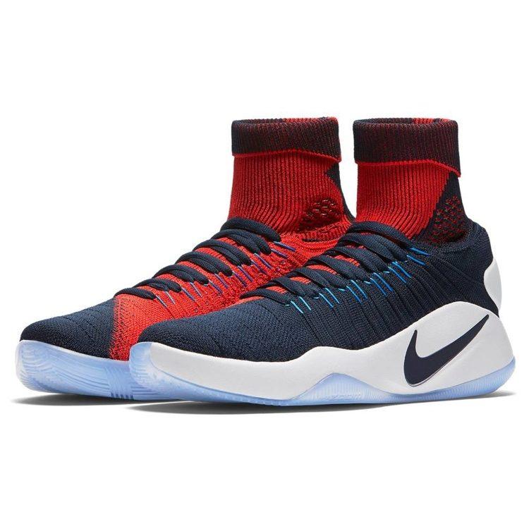 Nike Hyperdunk 2016Hyperdunk 2016 Slip Resistant Lightweight Non Slip Lightweight Mid Top Basketball Shoes 843390-446