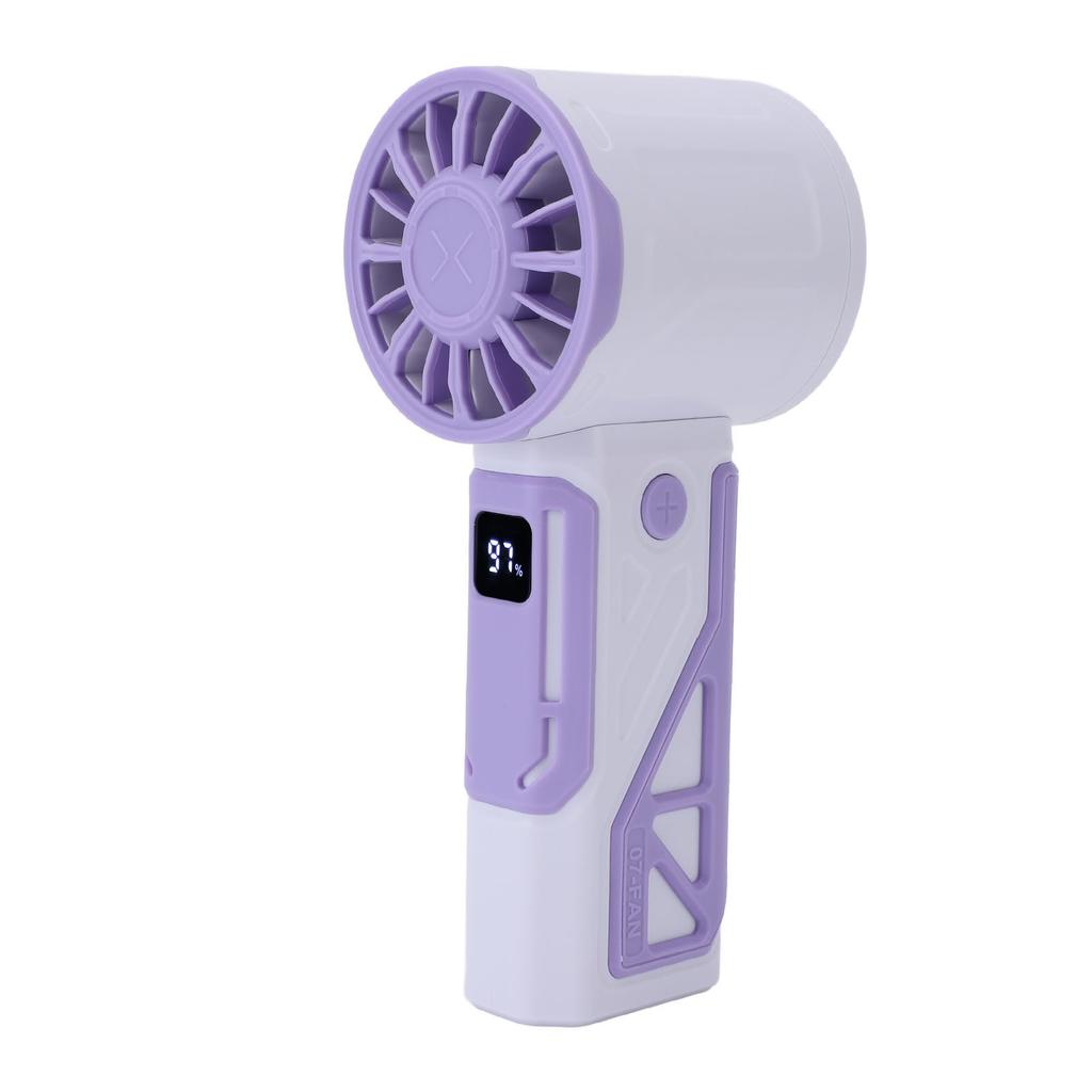 Handlicher Turboventilator 100 Geschwindigkeiten 4000mAh Akku Wiederaufladbarer Tragbarer Mini-Ventilator für Reisen im Freien