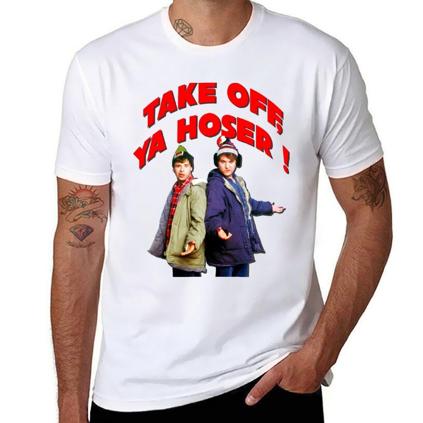 

Take Off Ya Hoser ! - Bob and Doug McKenzie - Essential Vintage Canadian Comedy T-Shirt graphics Short sleeve tee t shirts men 4XL
