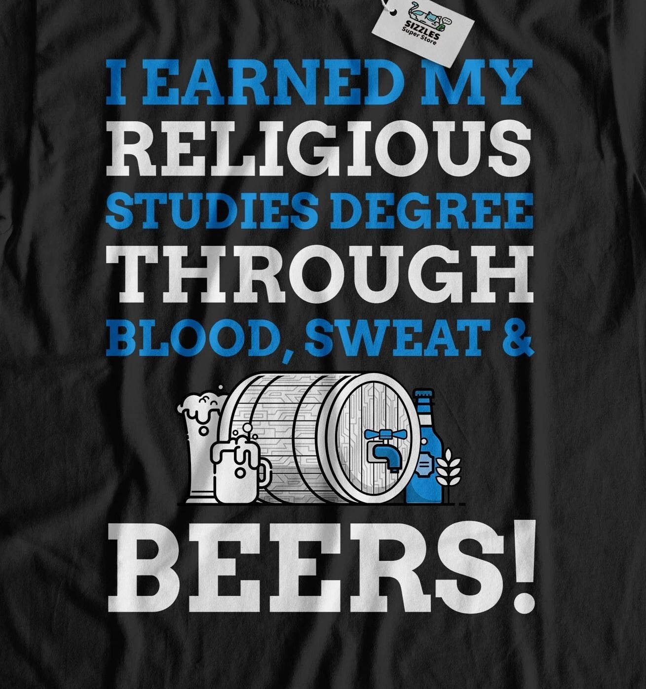 Unisex Funny Religious Studies Degree T-Shirt R.S Graduation Gifts 4XL