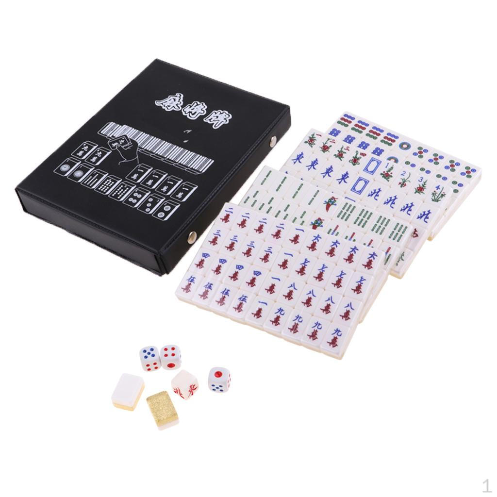 1 Набор 144 Фишки Мини Маджонг Портативный Маджонг Китайская Игрушка С Коробкой Карточные Игры для Вечеринок Подарки