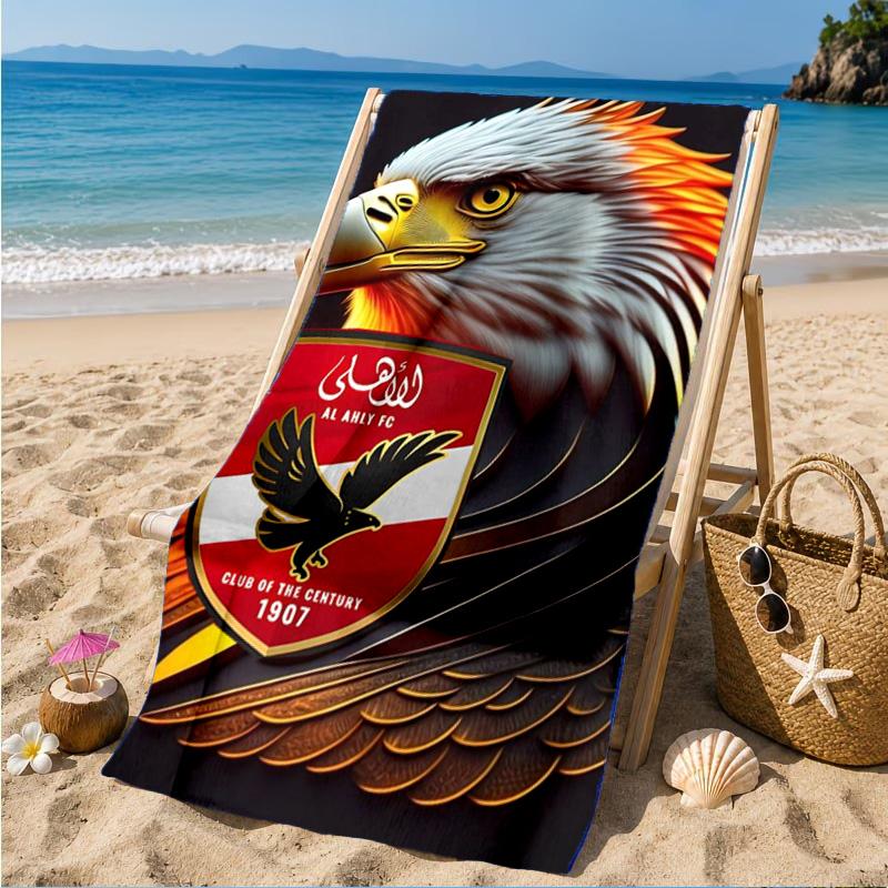 Al-ahly Fc Beach Towel, Quick-drying, Easy To Care For, Suitable for Both Fitness and Beach Vacations,Sports Essential