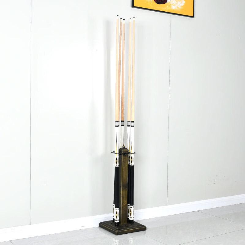 8-Hole Metal Floor-Standing Billiard Cue Rack