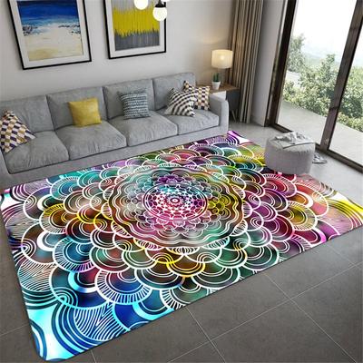 Nordic Colorful Star Sky Mandala Big Carpet Living Room Gorgeous Floor Mat Girl Bedroom Rug Floral Carpet Bathroom Mat Doormat