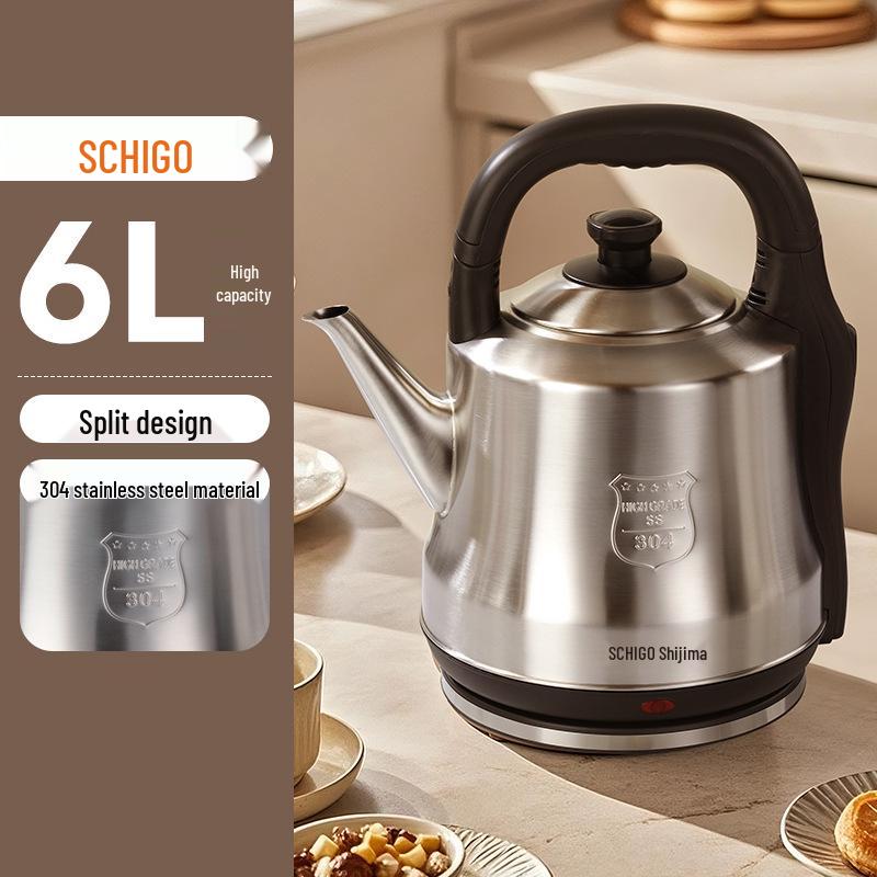 Zhigao 304 Stainless Steel Electric Kettle: Large Capacity, Auto Power-off 500+ Units