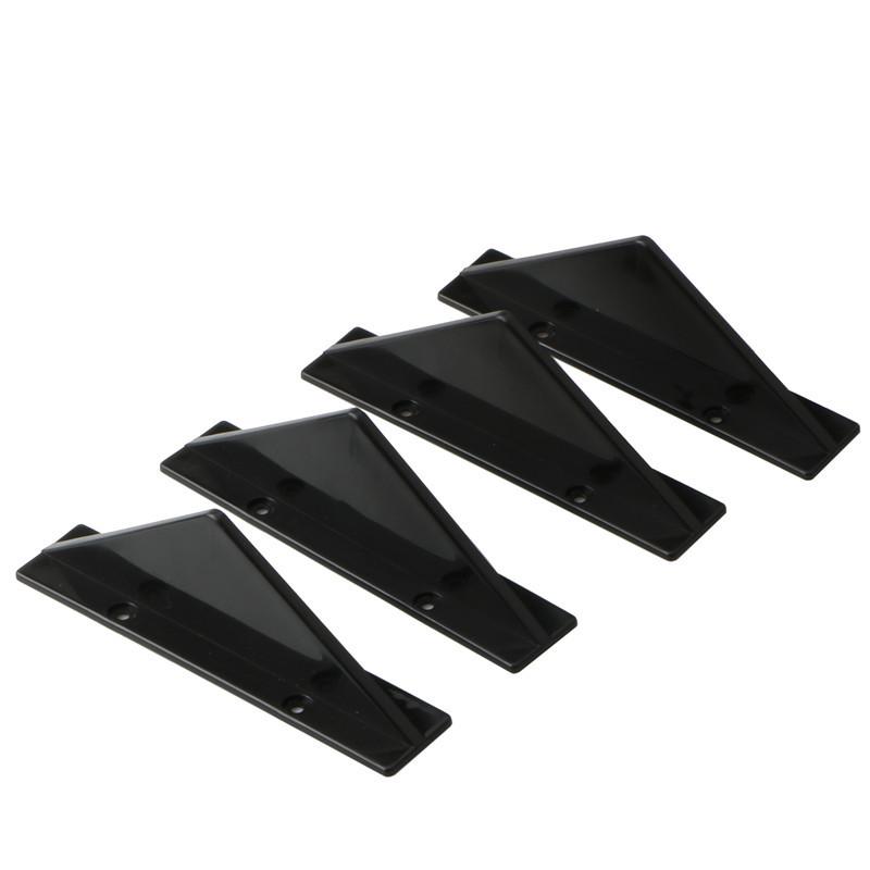 4pcs Universal Car Rear Bumper Lip Diffuser Shark Fins Spoiler Splitter Trim for VW GOLF MK5 MK6 MK7 MK7.5 MK8