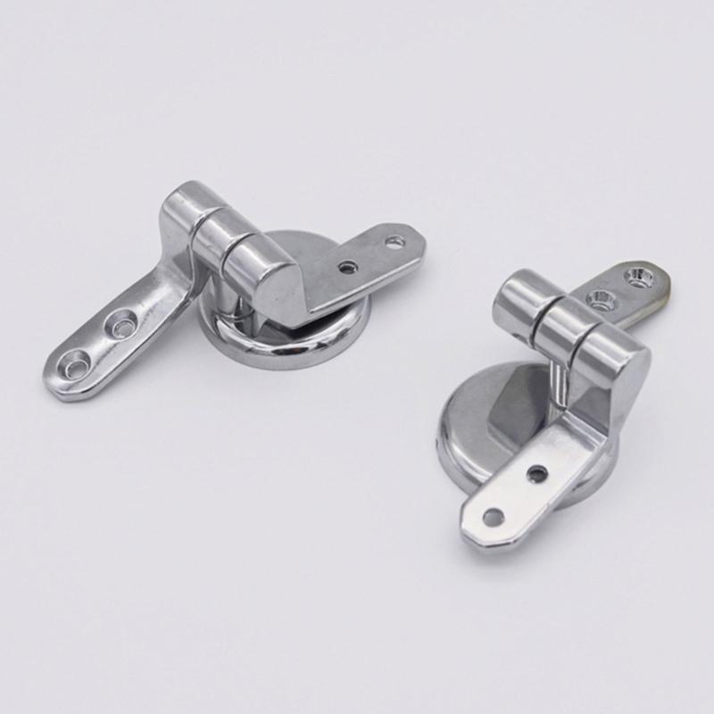 Toilet Seats Hinge Zincs Alloy Tightening Toilet Lid Hinge Bathroom Hardware Toilet Replacement Part Easy To Install