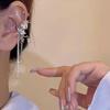 Super fairy elf ear French fashion tassel no ear piercing ear bone clip niche high-end temperament earrings new ear hanging women