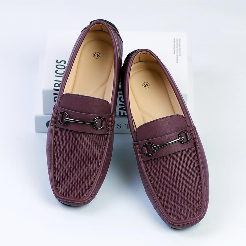 

Модная мужская повседневная кожаная обувь, дизайнерский бренд, роскошная, высококачественная, с декоративной пряжкой, удобная, для бизнеса, офиса, вождения, лоферы 39 коричневый
