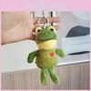 Chaveiro de Sapo de Pelúcia Adorável Animal de Pelúcia Macio Charme para Bolsa Presente de Aniversário Fofo