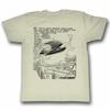 Flash Gordon Heavy Hearts Natural T-Shirt