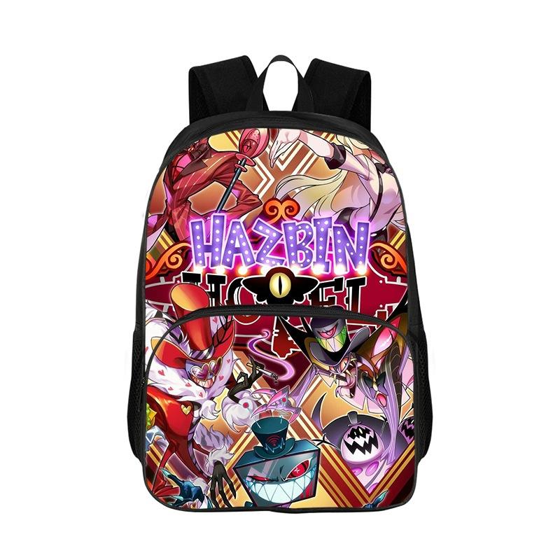 Hazbin Hotel Kids Backpacks Boys Girls Student Birthday Gift Child School Bags Large Capacity Camping Durable Rucksack