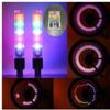 2pcs  Lights LED Bike Wheel Luminous Fluorescent Tire  Light Cap Decor Neon Lamp Flash Cycle Accessories