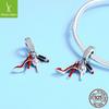 European & American S925 Sterling Silver Beads High Heels Queen Series DIY Pendant Jewelry Set