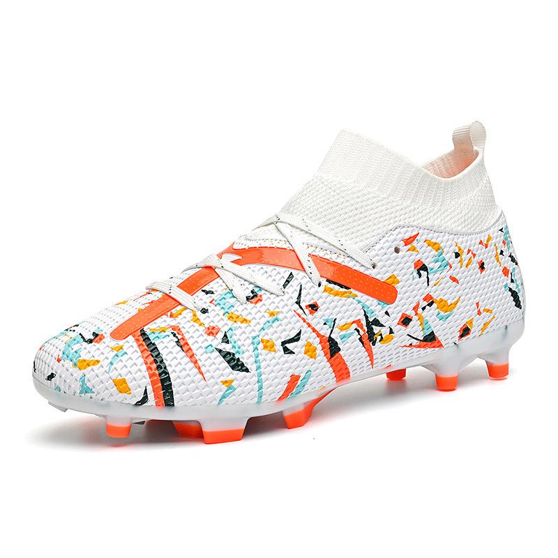 Broken Youth Artificial Grass Long Nails High-top Football Shoes Men's Training Women Into New Nail Sports Shoes