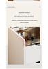 Cream Modern Minimalist Flip-Top Makeup and Storage Table for Bedrooms