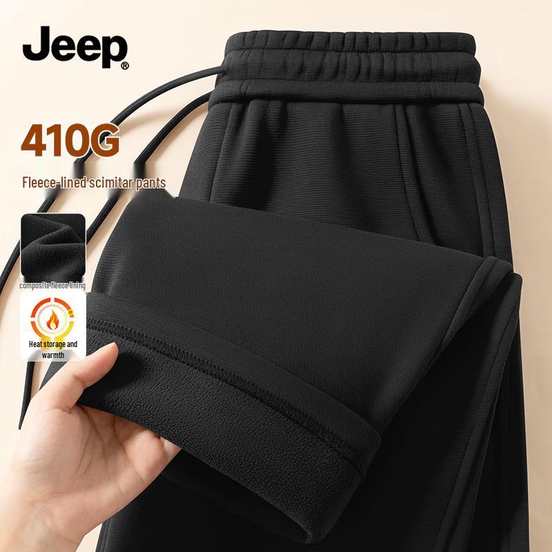 JEEP Men s Fleece-Lined Tapered Casual Pants XL