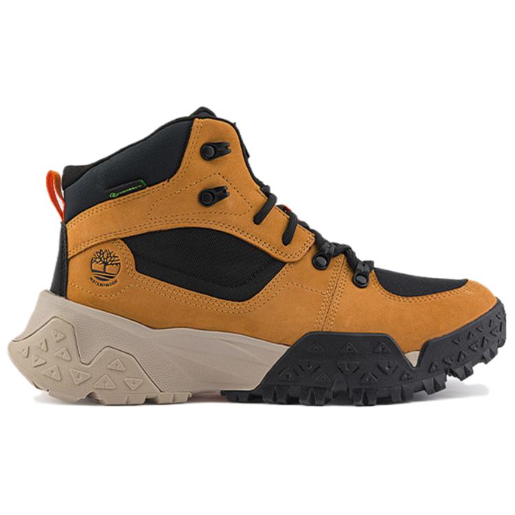 Timberland Men's Motion Scramble Mid Waterproof Hiking Boot Wheat Nubuck A68Q8