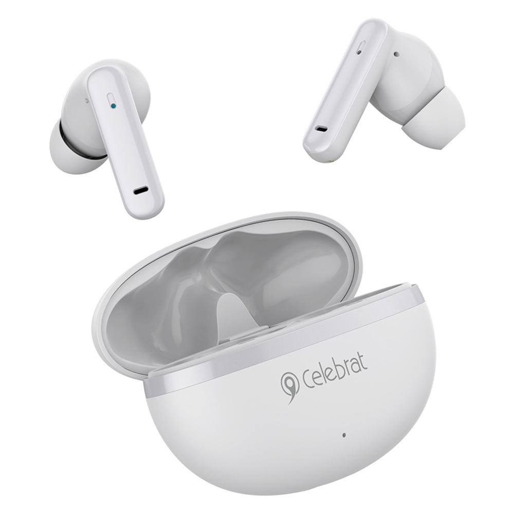 

CELEBRAT W53 TWS In-Ear Bluetooth-compatible Earphone ANC+ENC Noise Reduction Stereo Music Headset White