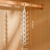 16 Hooks Multifunctional Suspender Hanger 360 Rotatable Space Saving Closet Hook Durable Underwear Vest Storage Hooks