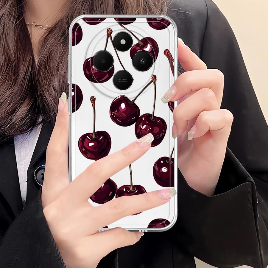 Fruit Cherry Soft Phone Cover Case for Xiaomi Poco X3 NFC X3 Pro