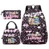 3Pcs/set Backpack for Girl School Teen Student Knapsack Women Rucksack with Lunch Bags Pencil Bag Fish Scale Style Bags