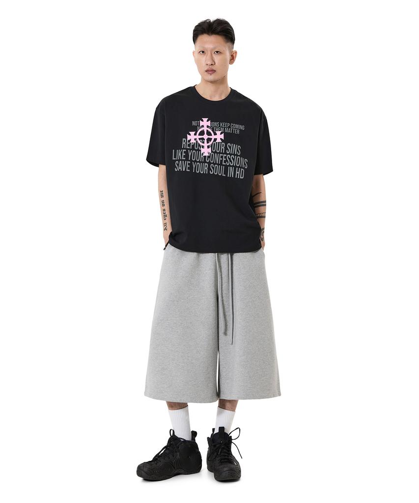 Opeunyadeu(Owai) Cross Notifications Tee - Black