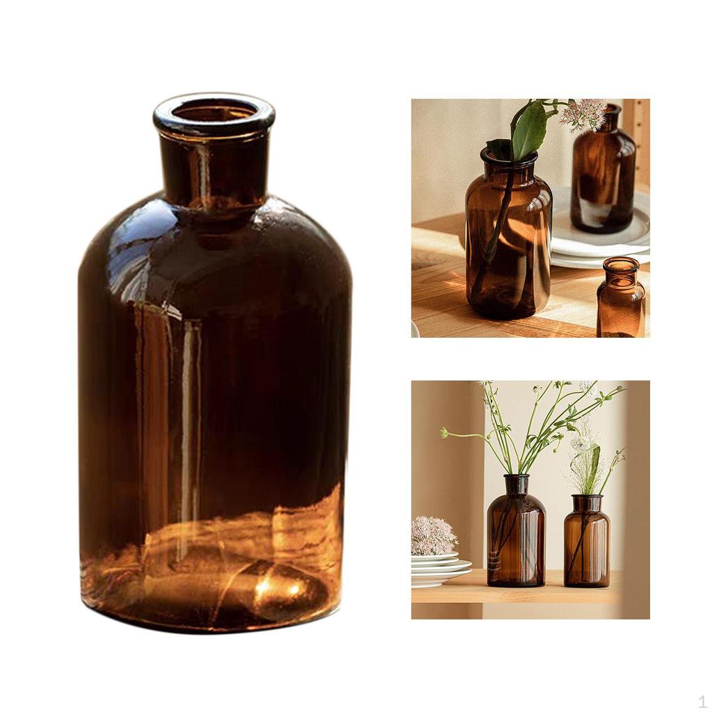 Glas Blume Vase Hydrokultur Pflanzen Topf Knospe Pflanzer für Abendessen Tisch Innen