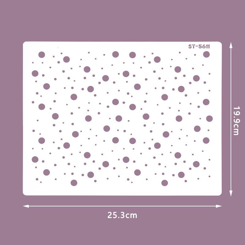 Cake Printing Template, Hollow Plastic Spray Pattern Mold, DIY Powder Sieve, Baking Decoration, Cake Lace Mounting Tool