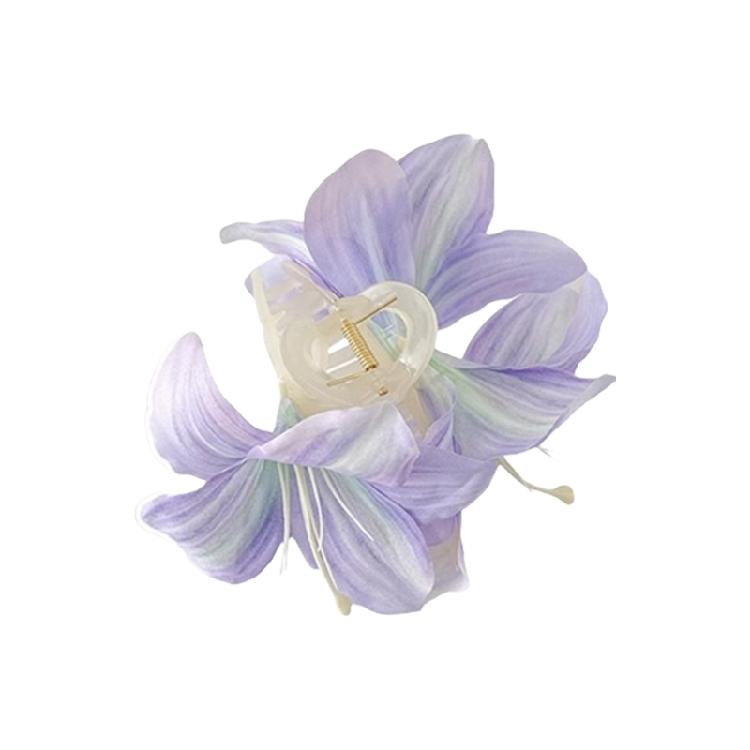 Eye Catching Flower Hair Clip Claw Elegant Floral Hair Accessories for Women with Realistic Design Stylish Hairpiece