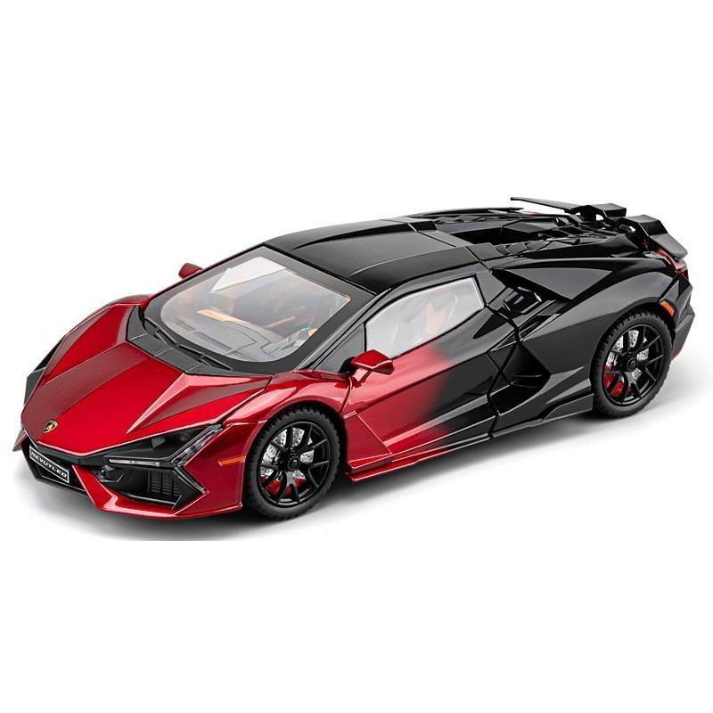 

1/24 Alloy Lambo Revuelto Spray Model Sports Car, Best Collector s Item for Car Model Lovers, Halloween Gifts чорний/червоний