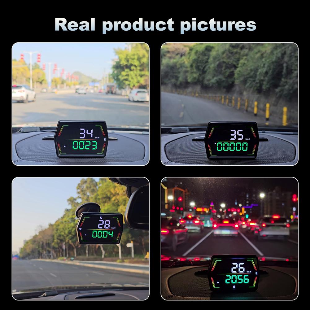 

Universal Head Up Display HD GPS Digital Speedometer Large Font Speed Meter for All Car Truck Plug and Play Auto Accessories China Mainland