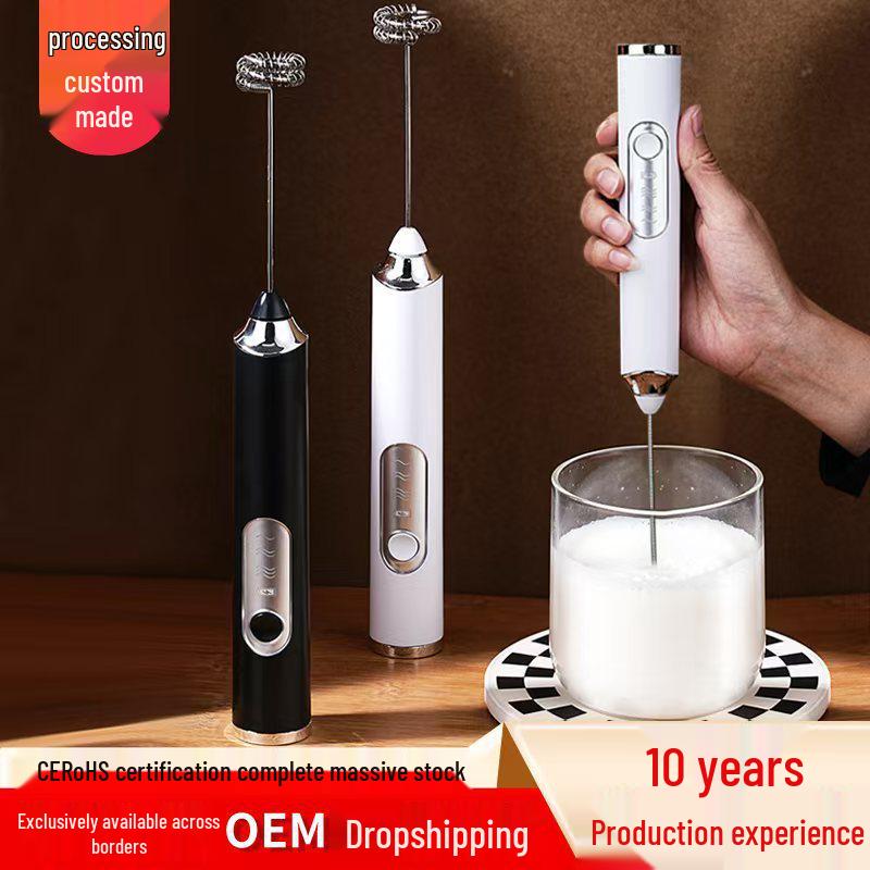 Rechargeable Handheld Electric Milk Frother & Egg Beater